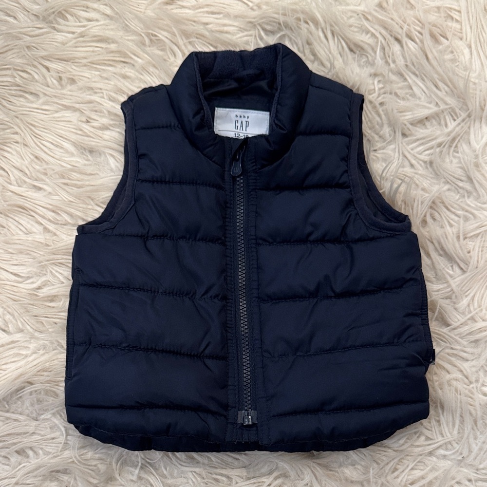 Baby GAP Navy Puffer Vest